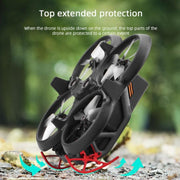 For DJI Avata BRDRC Gimbal Lens Anti-collision Aluminum Alloy Guard Bumper (Black)