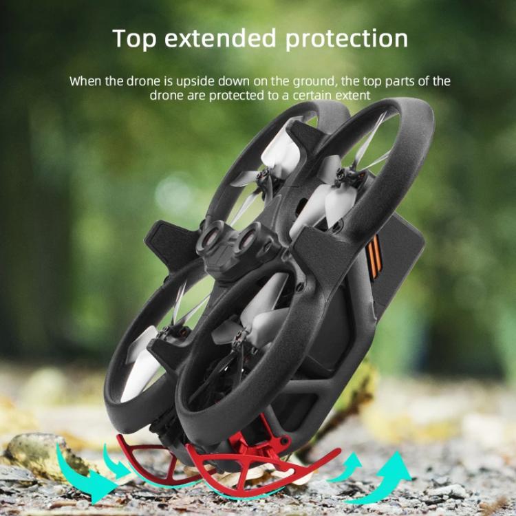 For DJI Avata BRDRC Gimbal Lens Anti-collision Aluminum Alloy Guard Bumper (Black)