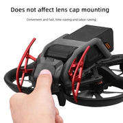 For DJI Avata BRDRC Gimbal Lens Anti-collision Aluminum Alloy Guard Bumper (Black)