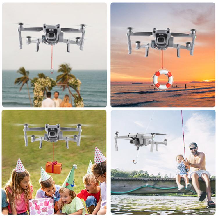 For DJI Mavic Air 2 / Air 2S BRDRC Air-Dropping System Thrower Parabolic (Grey)