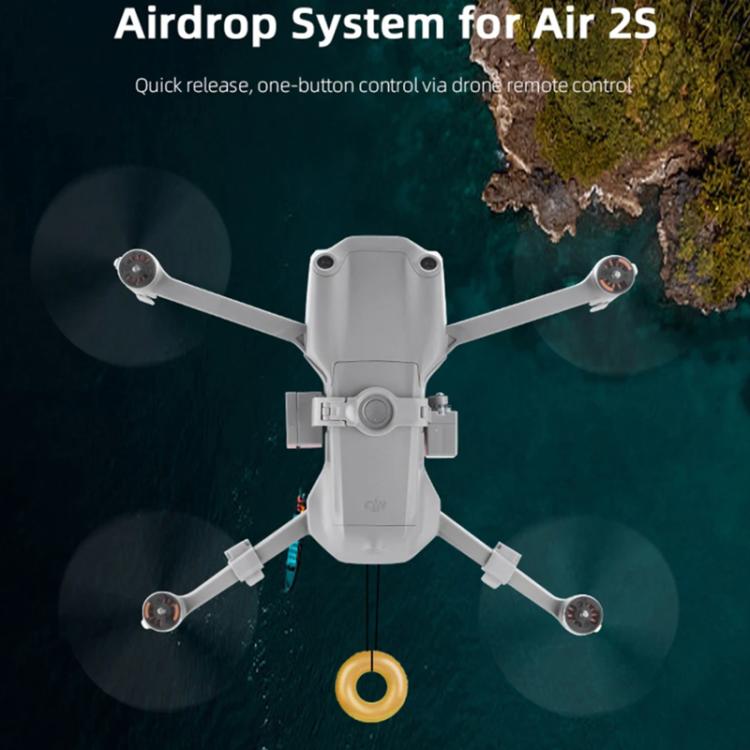 For DJI Mavic Air 2 / Air 2S BRDRC Air-Dropping System Thrower Parabolic (Grey)