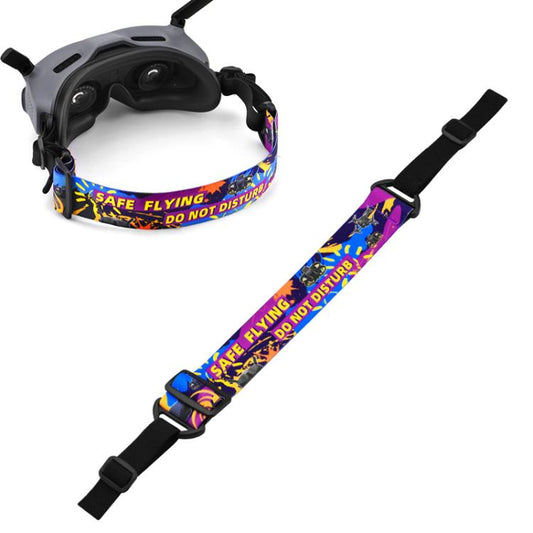 BRDRC Colorful Graffiti Headband Fixed Strap For DJI Aavta Goggles 2 / FPV Goggles V2 - free shipping - PMC Jewellery - Order now!