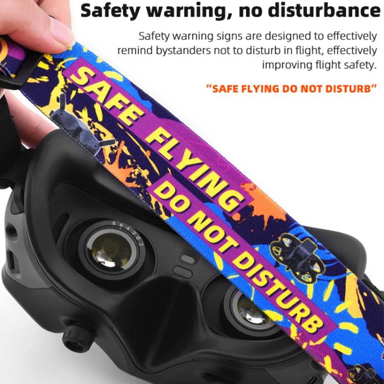 BRDRC Colorful Graffiti Headband Fixed Strap For DJI Aavta Goggles 2 / FPV Goggles V2 - free shipping - PMC Jewellery - Order now!