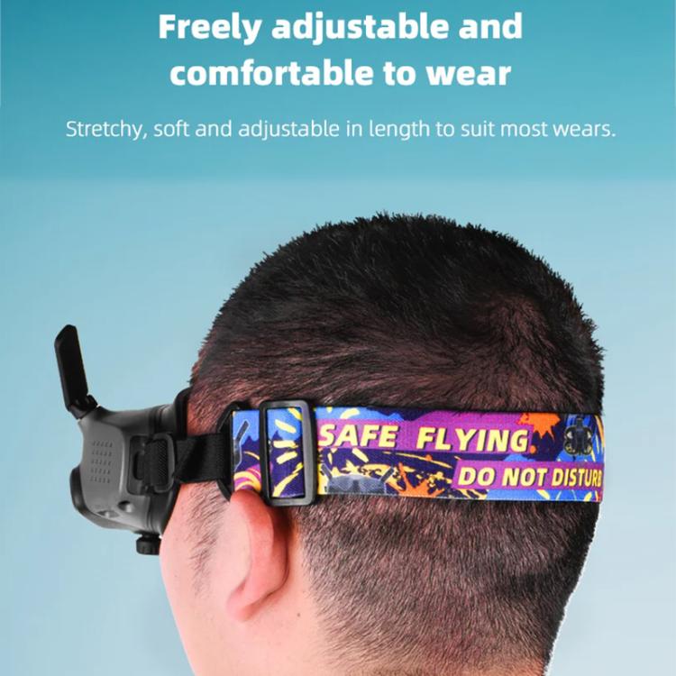 BRDRC Colorful Graffiti Headband Fixed Strap For DJI Aavta Goggles 2 / FPV Goggles V2 - free shipping - PMC Jewellery - Order now!