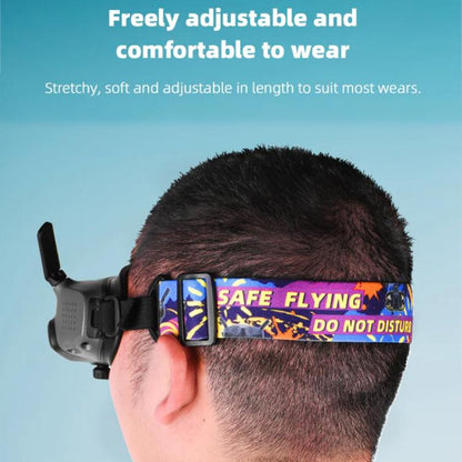 BRDRC Colorful Graffiti Headband Fixed Strap For DJI Aavta Goggles 2 / FPV Goggles V2 - free shipping - PMC Jewellery - Order now!