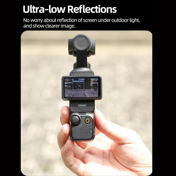 For DJI Osmo Pocket 3 Sunnylife Lens Screen Protector AR Anti-reflection Tempered Glass Film with Film Locator