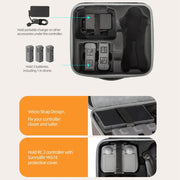 For DJI Mavic 4 Pro Sunnylife Drone Kit Carrying Case Storage Bag (Grey)
