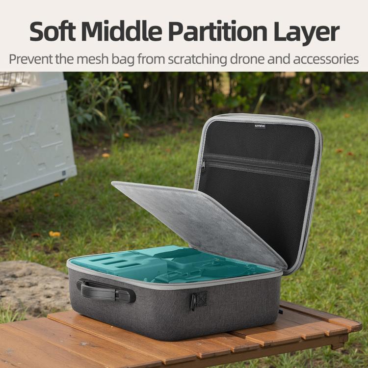 For DJI Mavic 4 Pro Sunnylife Drone Kit Carrying Case Storage Bag (Grey) - free shipping - PMC TechLife - Order now!