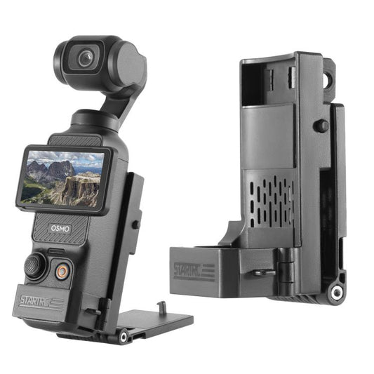 For DJI Osmo Pocket 3 STARTRC Folding Magnetic Mount Base Fixed Bracket (Black) - free shipping - PMC Jewellery - Order now!