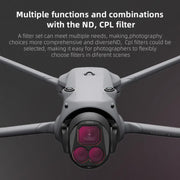 For DJI Mavic 4 Pro STARTRC 4 in 1 CPL ND8 ND32 ND64 Lens Filter Kit
