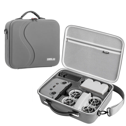 For DJI Neo STARTRC Shoulder PU Storage Bag Handbag (Grey) - free shipping - PMC Jewellery - Order now!