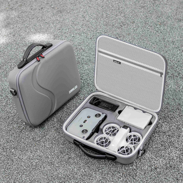 For DJI Neo STARTRC Shoulder PU Storage Bag Handbag (Grey) - free shipping - PMC Jewellery - Order now!