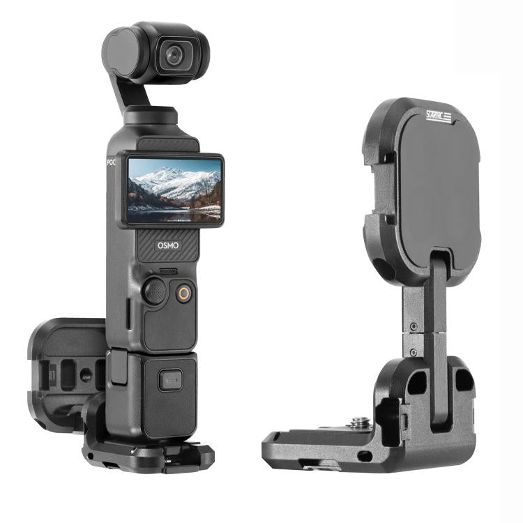 For DJI Osmo Pocket 3 STARTRC Metal L-shaped Expansion Bracket (Black) - free shipping - PMC TechLife - Order now!