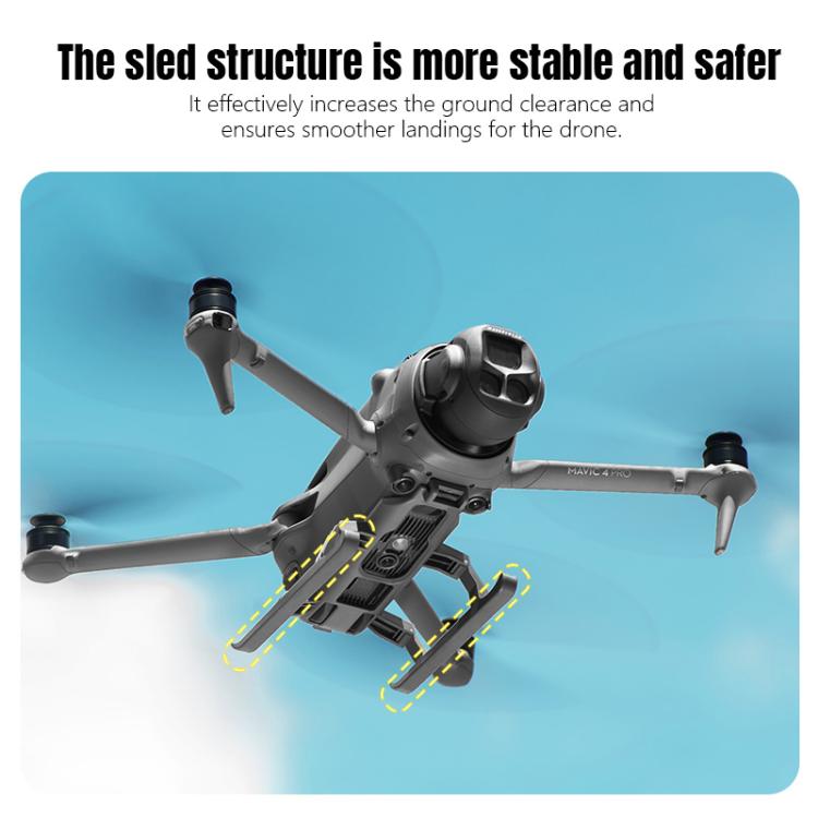 For DJI Mavic 4 Pro STARTRC Sled Anti-fall Anti-dirt Heightened Landing Gear Training Rack (Grey) - free shipping - PMC TechLife - Order now!