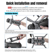 For DJI Mavic 4 Pro STARTRC Sled Anti-fall Anti-dirt Heightened Landing Gear Training Rack (Grey)