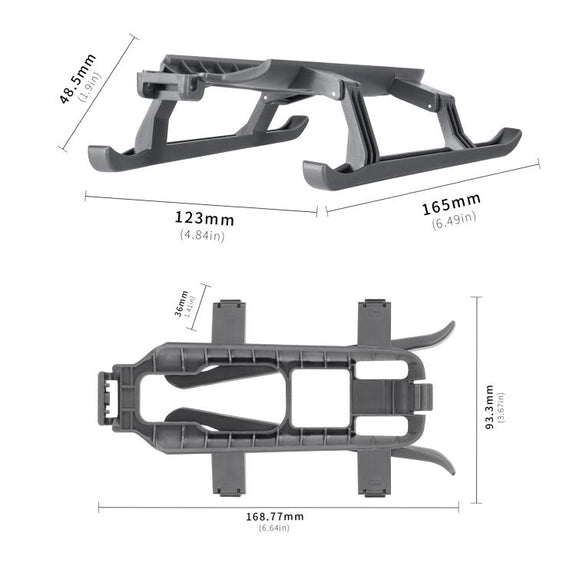For DJI Mavic 4 Pro STARTRC Sled Anti-fall Anti-dirt Heightened Landing Gear Training Rack (Grey)