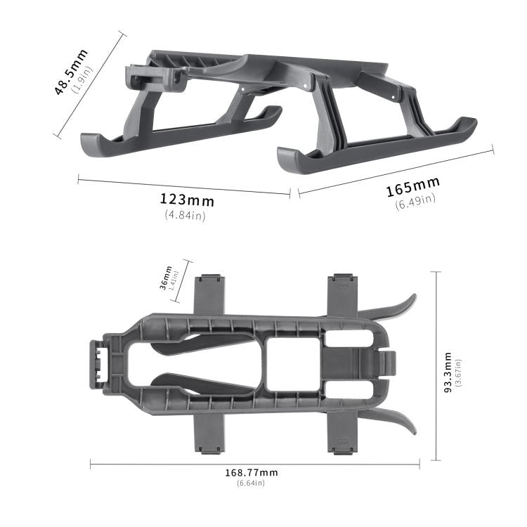 For DJI Mavic 4 Pro STARTRC Sled Anti-fall Anti-dirt Heightened Landing Gear Training Rack (Grey)