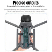 For DJI Mavic 4 Pro STARTRC Sled Anti-fall Anti-dirt Heightened Landing Gear Training Rack (Grey)
