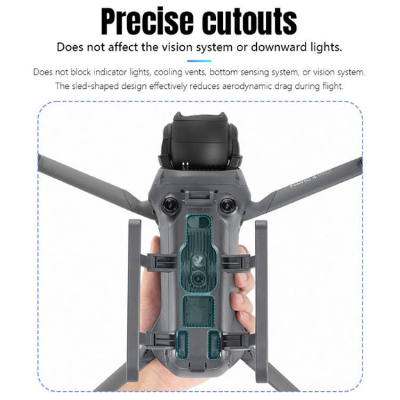 For DJI Mavic 4 Pro STARTRC Sled Anti-fall Anti-dirt Heightened Landing Gear Training Rack (Grey)