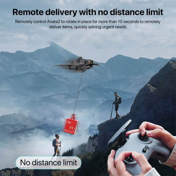 For DJI Avata 2 STARTRC Air-Dropping System Thrower Parabolic (Dark Gray)