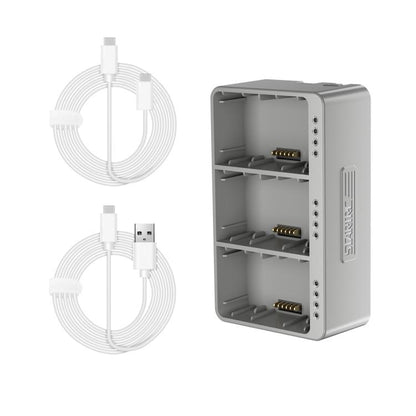 For DJI Mini 3 Pro STARTRC 3 in 1 Charging Butler Battery Charger (Grey) - free shipping - PMC Jewellery - Order now!