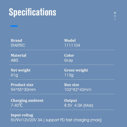 For DJI Mini 3 Pro STARTRC 3 in 1 Charging Butler Battery Charger (Grey) - free shipping - PMC Jewellery - Order now!