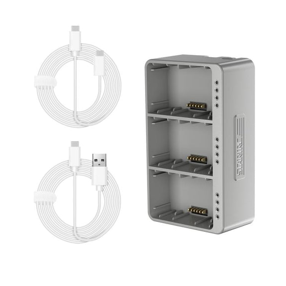 For DJI Mini 3 Pro STARTRC 3 in 1 Charging Butler Battery Charger (Grey)
