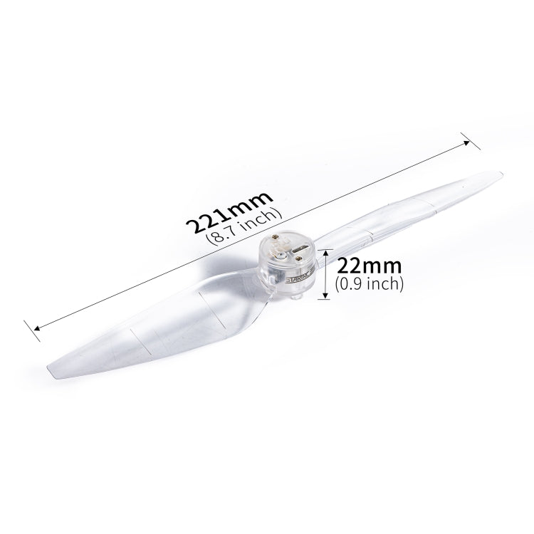 For DJI Air 3 STARTRC 2 Pairs Color LED Flash Lamp Low Noise Propellers (Transparent) - free shipping - PMC Jewellery - Order now!