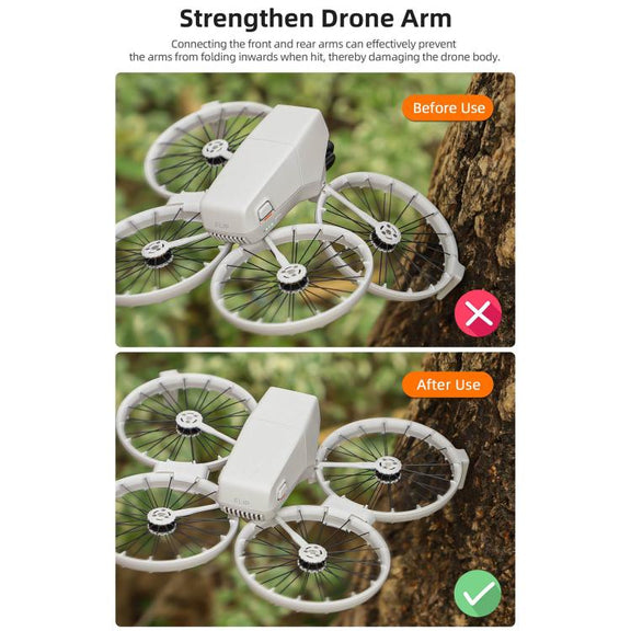 For DJI Flip Sunnylife Anti-shake Arm Buckle Fixing Integrated Buckle Quick Release Anti-Collision Buckle (Grey)