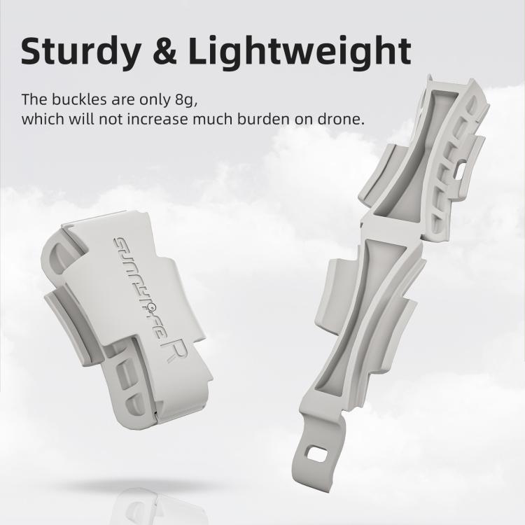 For DJI Flip Sunnylife Anti-shake Arm Buckle Fixing Integrated Buckle Quick Release Anti-Collision Buckle (Grey)