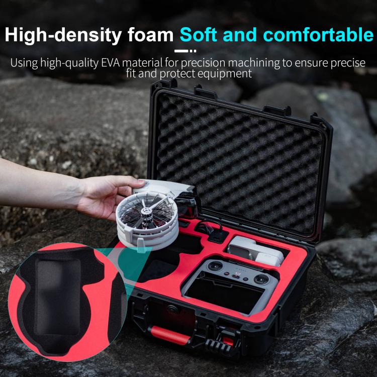For DJI Flip STARTRC Waterproof ABS Suitcase Storage Box (Black) - free shipping - PMC TechLife - Order now!