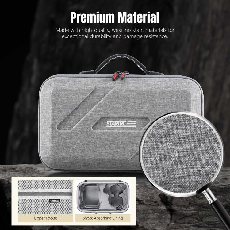 For DJI Flip STARTRC Shoulder Storage Bag Integrated Handbag (Grey)
