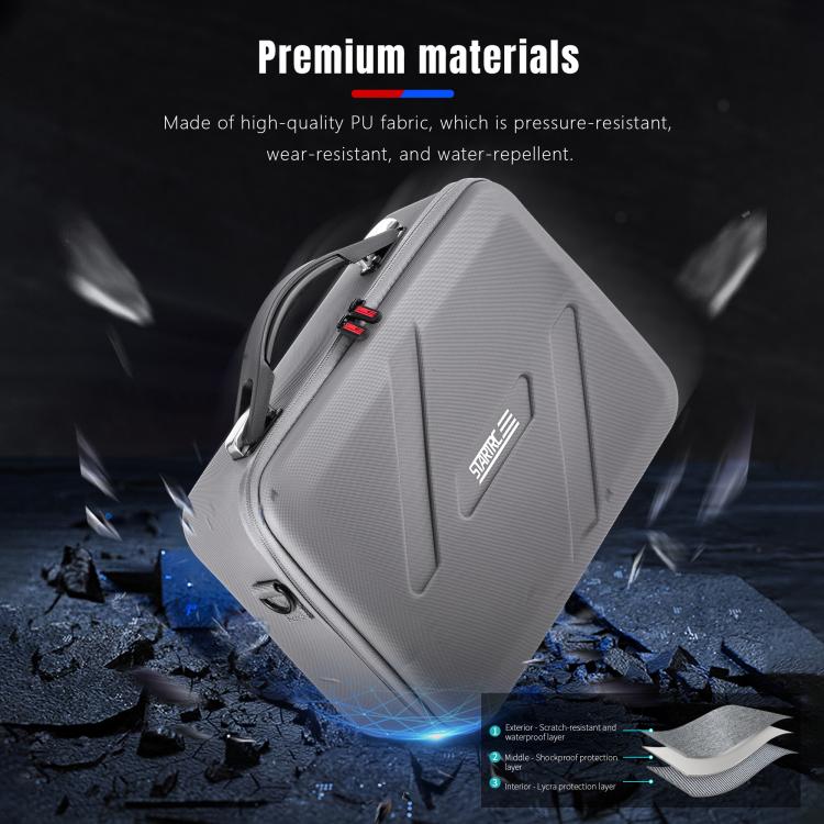 For DJI Flip STARTRC Shoulder Storage Bag Handbag (Grey)