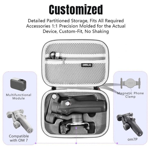 For DJI Osmo Mobile 7 / 7P STARTRC Portable Body Travel Carrying Bag (Grey)
