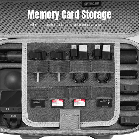 For DJI Osmo 360 STARTRC Full Kit Portable Handbag Shoulder PU Storage Bag (Grey)