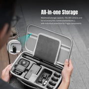 For DJI Osmo 360 STARTRC Full Kit Portable Handbag Shoulder PU Storage Bag (Grey)