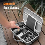For DJI Osmo 360 STARTRC Full Kit Portable Handbag Shoulder PU Storage Bag (Grey)