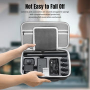 For DJI Osmo 360 STARTRC Full Kit Portable Handbag Shoulder PU Storage Bag (Grey)