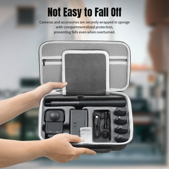 For DJI Osmo 360 STARTRC Full Kit Portable Handbag Shoulder PU Storage Bag (Grey)
