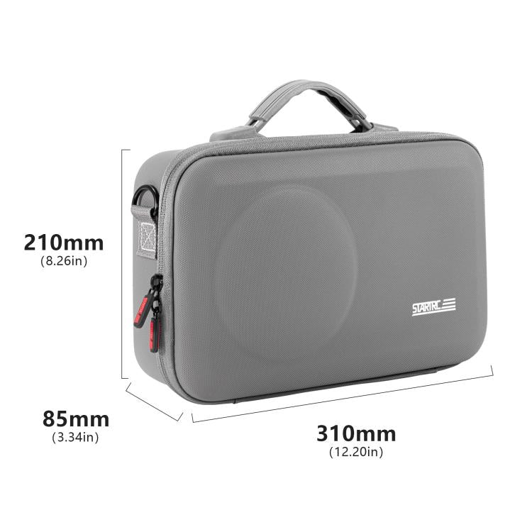 For DJI Osmo 360 STARTRC Full Kit Portable Handbag Shoulder PU Storage Bag (Grey)