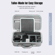 For DJI Osmo 360 STARTRC Full Kit Portable Handbag Shoulder PU Storage Bag (Grey)