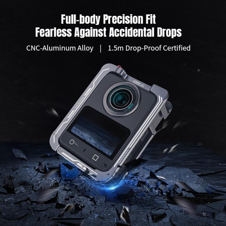 For DJI Osmo 360 STARTRC Metal Cage Frame with Cold Shoe (Grey) - free shipping - PMC TechLife - Order now!