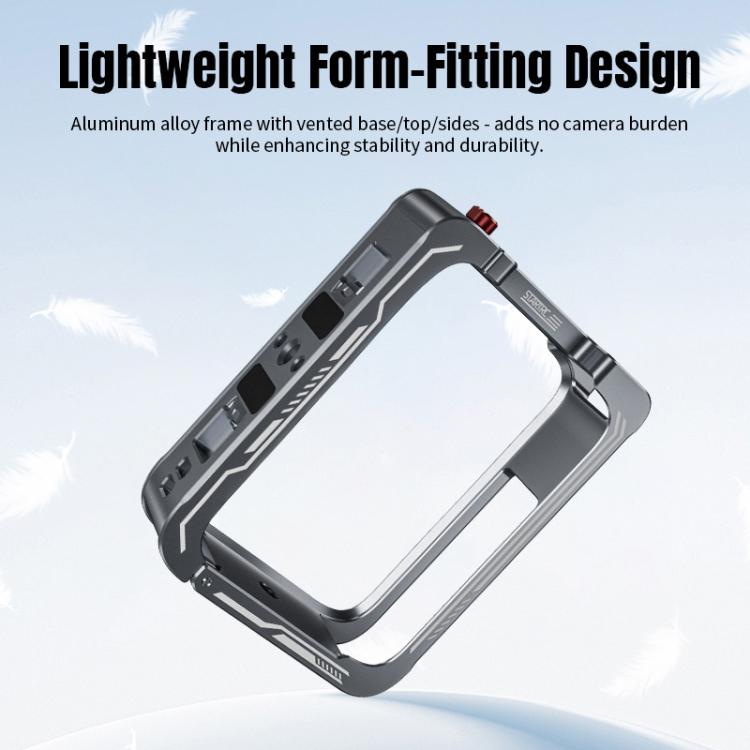 For DJI Osmo 360 STARTRC Metal Cage Frame with Cold Shoe (Grey) - free shipping - PMC Jewellery - Order now!