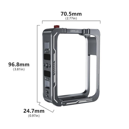 For DJI Osmo 360 STARTRC Metal Cage Frame with Cold Shoe (Grey) - free shipping - PMC Jewellery - Order now!