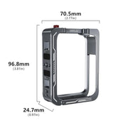 For DJI Osmo 360 STARTRC Metal Cage Frame with Cold Shoe (Grey)
