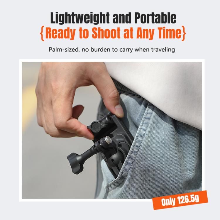 STARTRC Magnetic  Backpack Clip Mount for DJI Osmo 360 / GoPro Action Cameras (Black) - free shipping - PMC Jewellery - Order now!