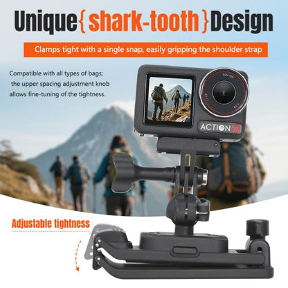 STARTRC Magnetic  Backpack Clip Mount for DJI Osmo 360 / GoPro Action Cameras (Black) - free shipping - PMC Jewellery - Order now!