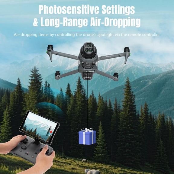 For DJI Mavic 4 Pro STARTRC Air-Dropping System Thrower Parabolic with Expansion Bracket (Black)