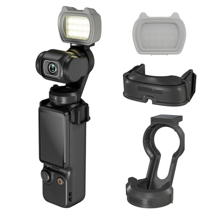For DJI Pocket 3 STARTRC Cat-ears Magnetic Fill Light  with Holder Clip Kit (Grey) - free shipping - PMC Jewellery - Order now!