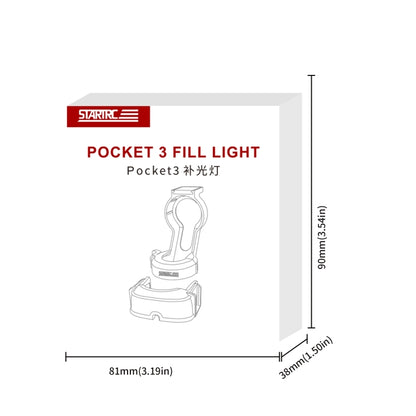 For DJI Pocket 3 STARTRC Cat-ears Magnetic Fill Light  with Holder Clip Kit (Grey) - free shipping - PMC Jewellery - Order now!